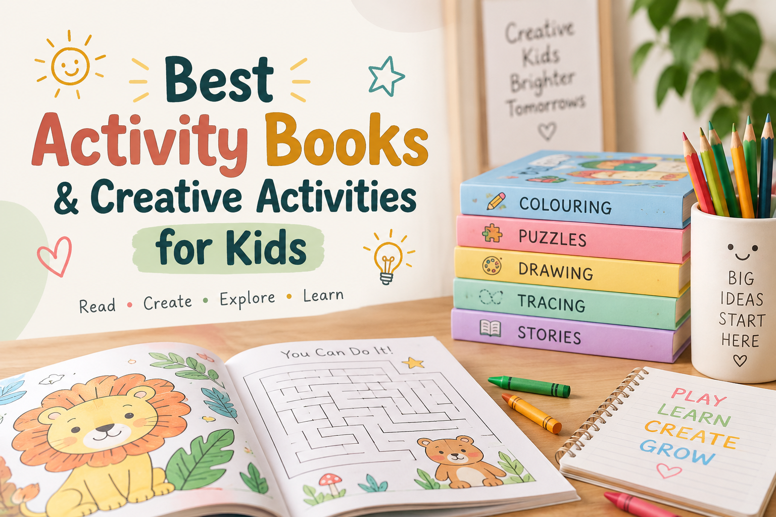 Best Activity Books & Creative Activities for Kids