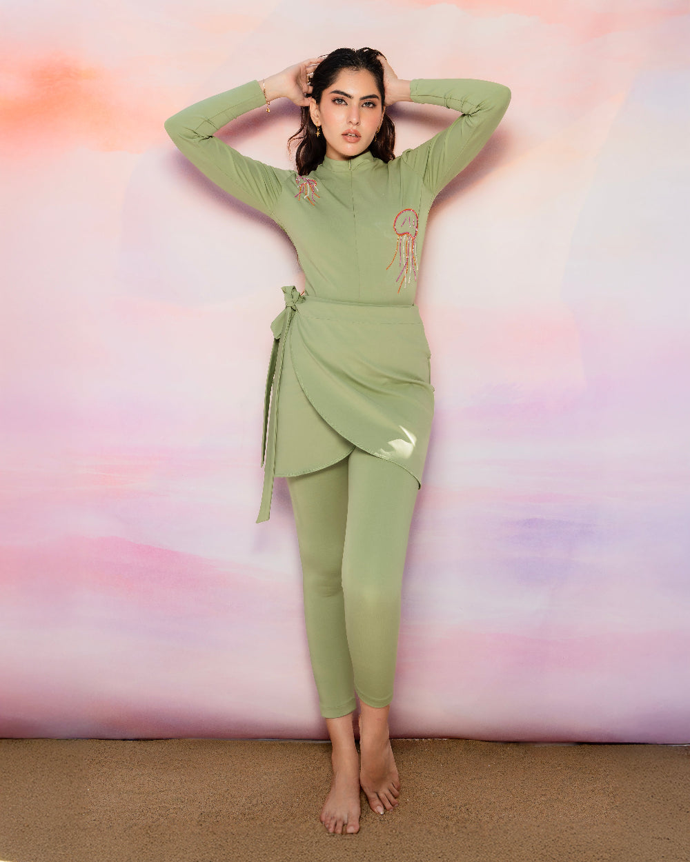 Moss full sleeves bodysuit: