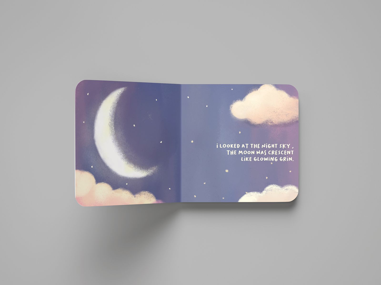I looked at the night sky